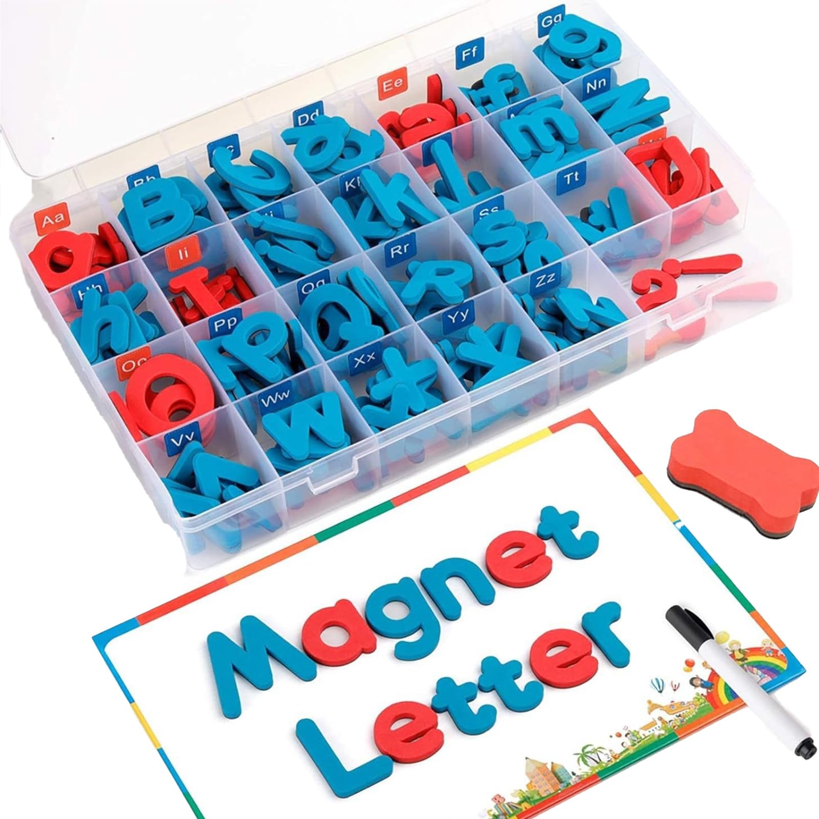 Amazon.co.jp: JVILEX アルファベット マグネット 英語 おもちゃ