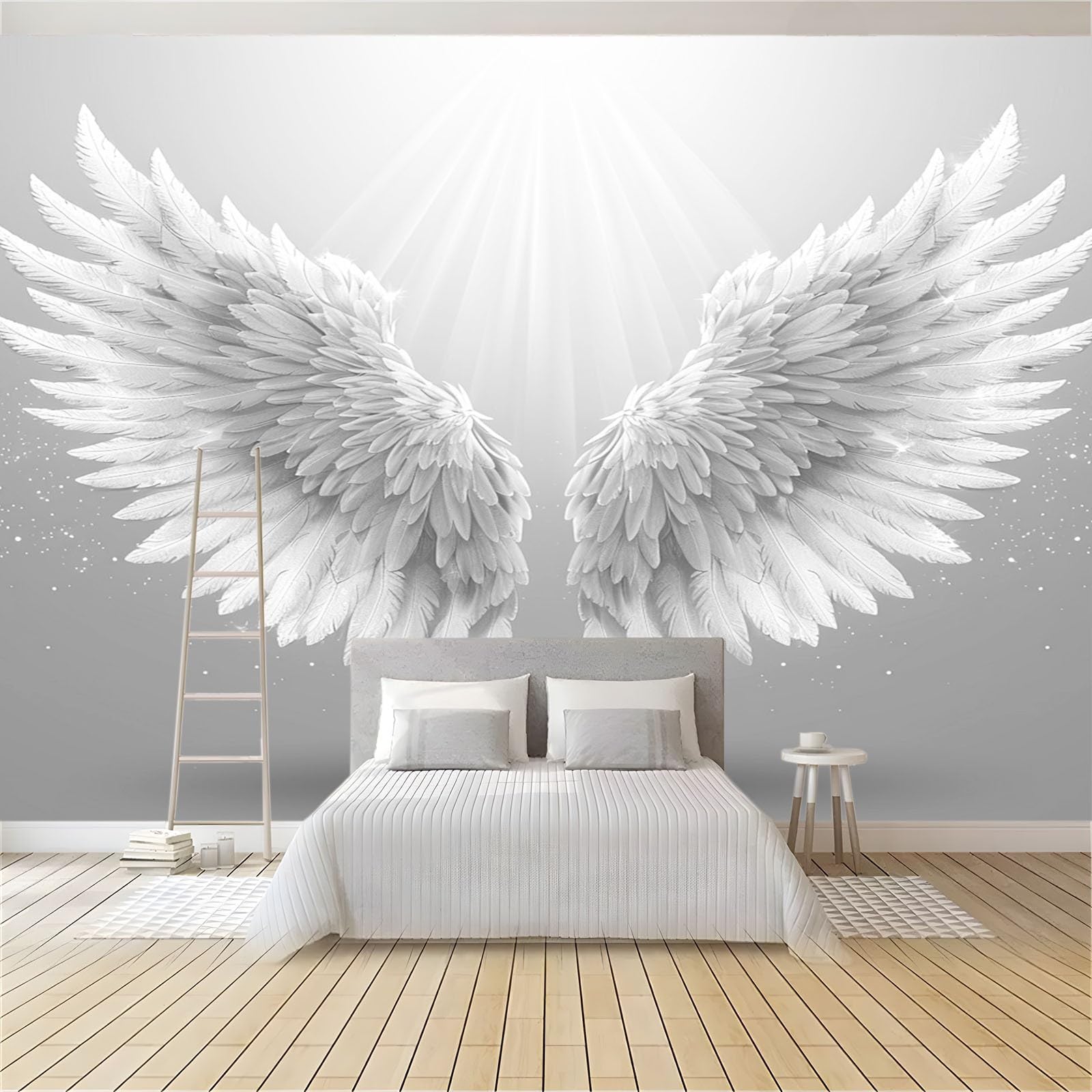 ホワイト天使の壁掛け装飾 71cfIgB4j2L._AC_UF894,