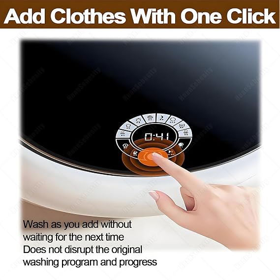 Wall Mounted Mini 3kg Fully Automatic Front Drum Washer,High-Speed Spin,LED Touch Panel,Multiple Washing Modes for Dormitory Travel Washing Machine White