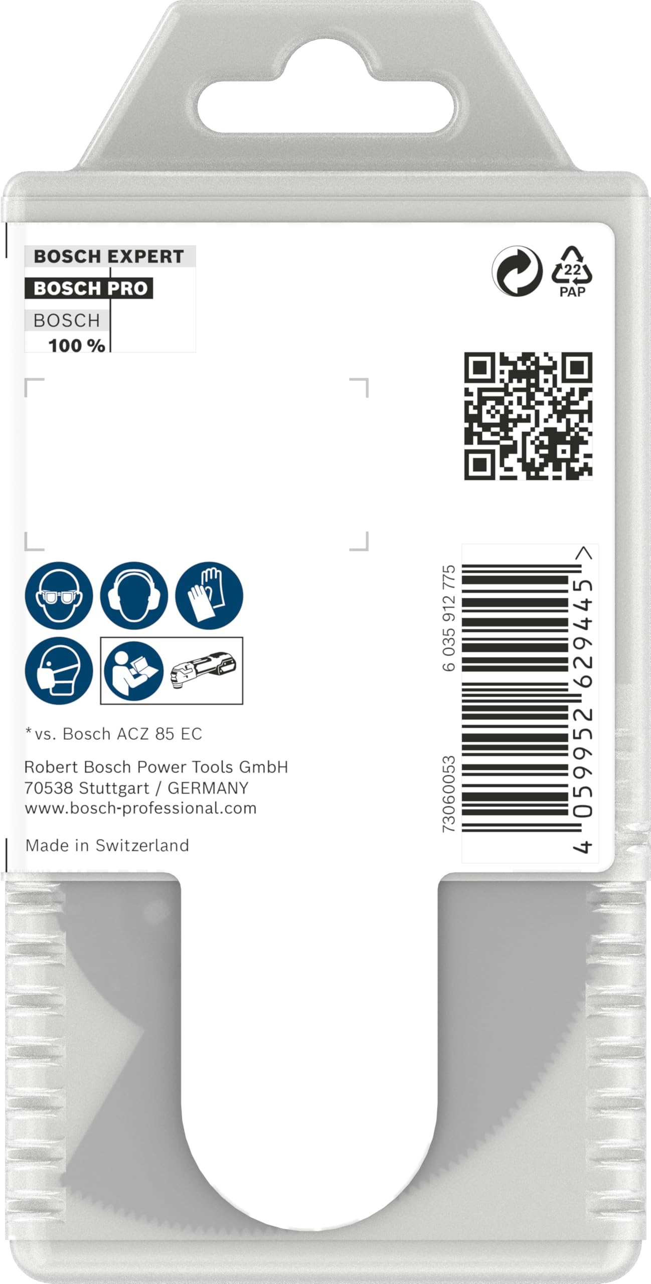 Bosch 10x PRO ACZ 85 EIB Blatt für Multifunktionswerkzeuge, 85 mm, 10-tlg.