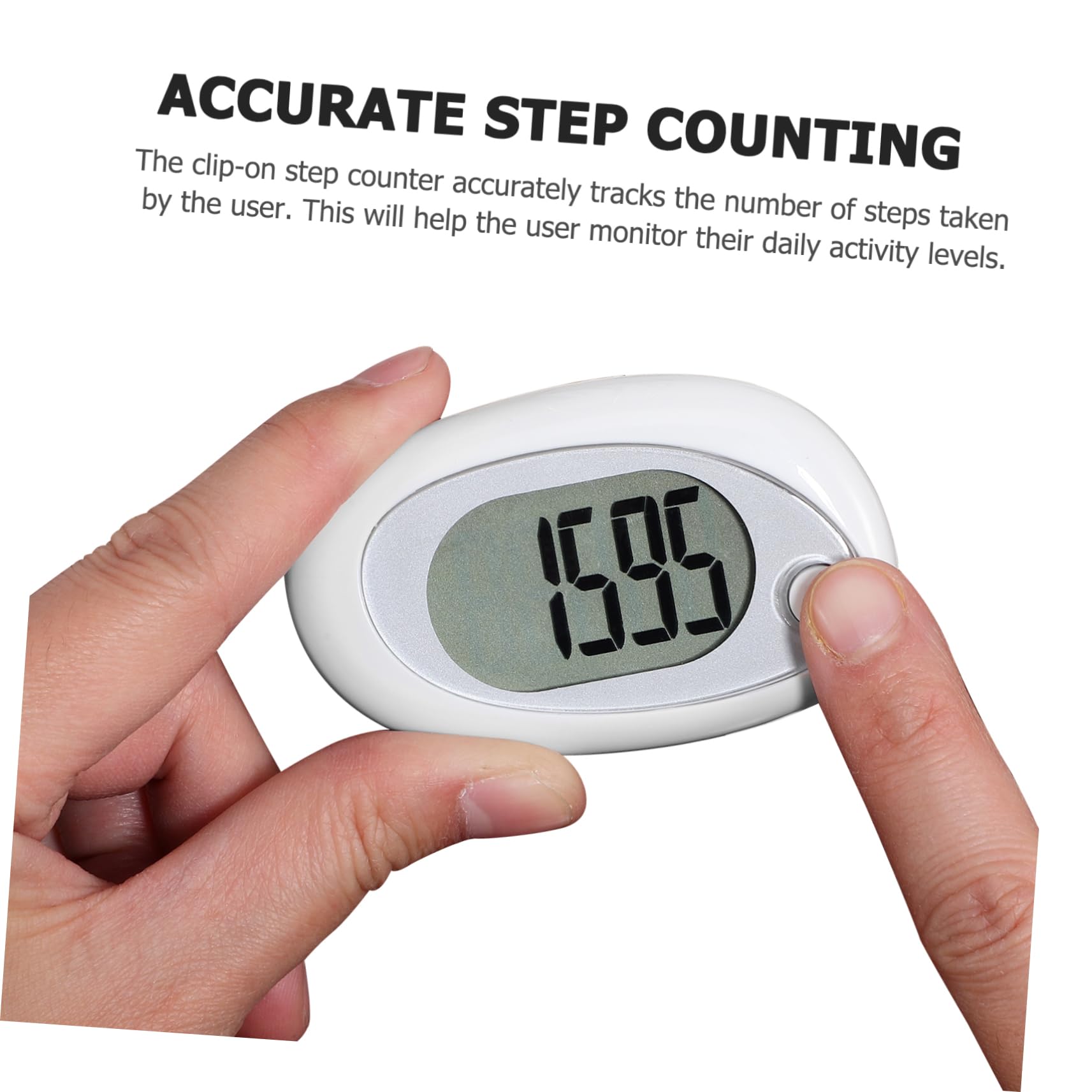 POPETPOP Walking Step Counter Pedometer Clip Accurate for Seniors with Screen Lightweight Design Easy to Carry for Daily Activity Monitoring