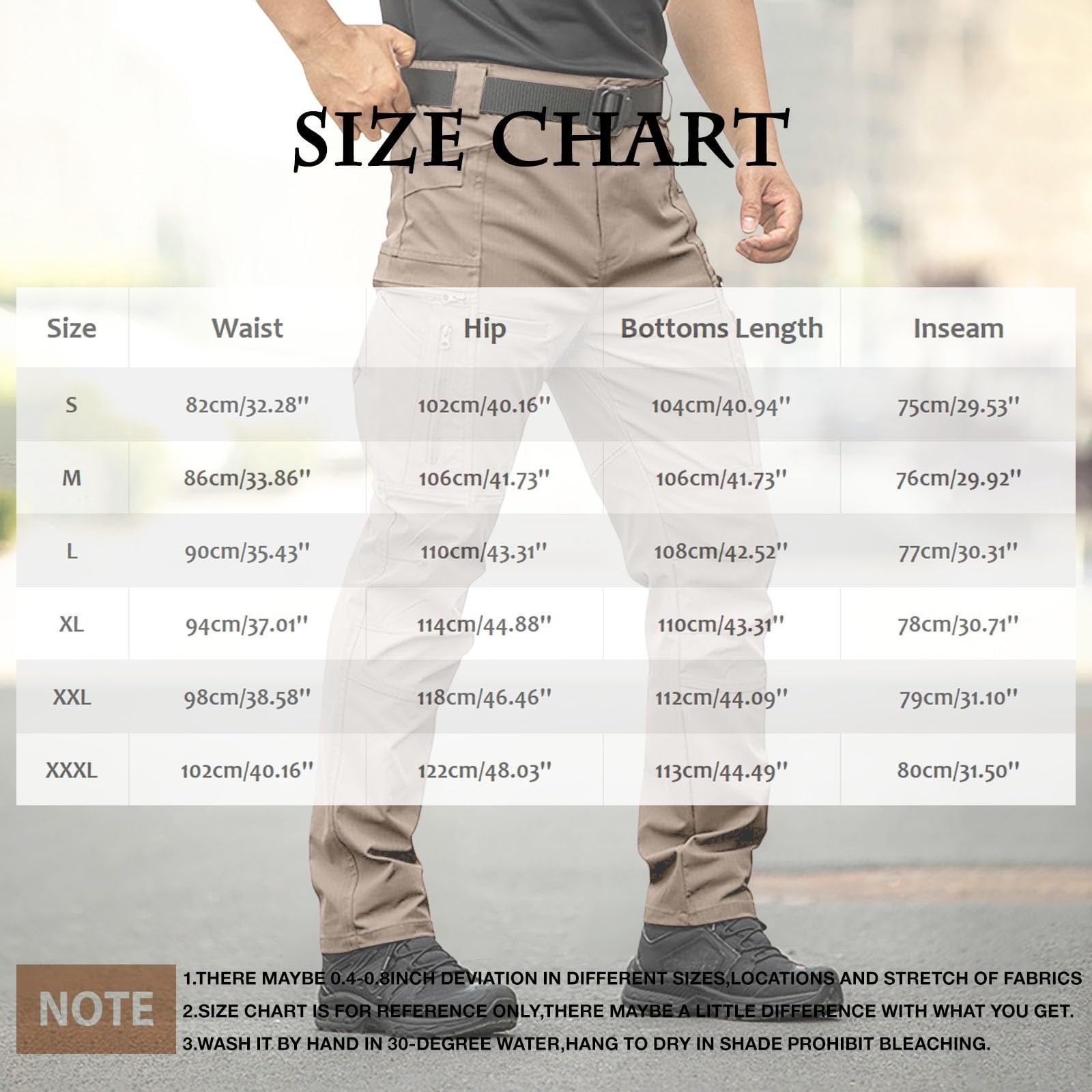 Pantaloni da lavoro da uomo, robusti, con tasche con chiusura lampo | Pantaloni da lavoro impermeabili, ad asciugatura rapida, per attività all'aperto, trekking, tempo libero, jogging, funzionali
