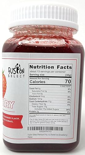 Miniatura 2 de Fusion Select Jarabe de fresa  Potenciador del sabor hecho de jugo real para té de burbujas, yogur, conos de nieve, bebidas para granizados, hielo