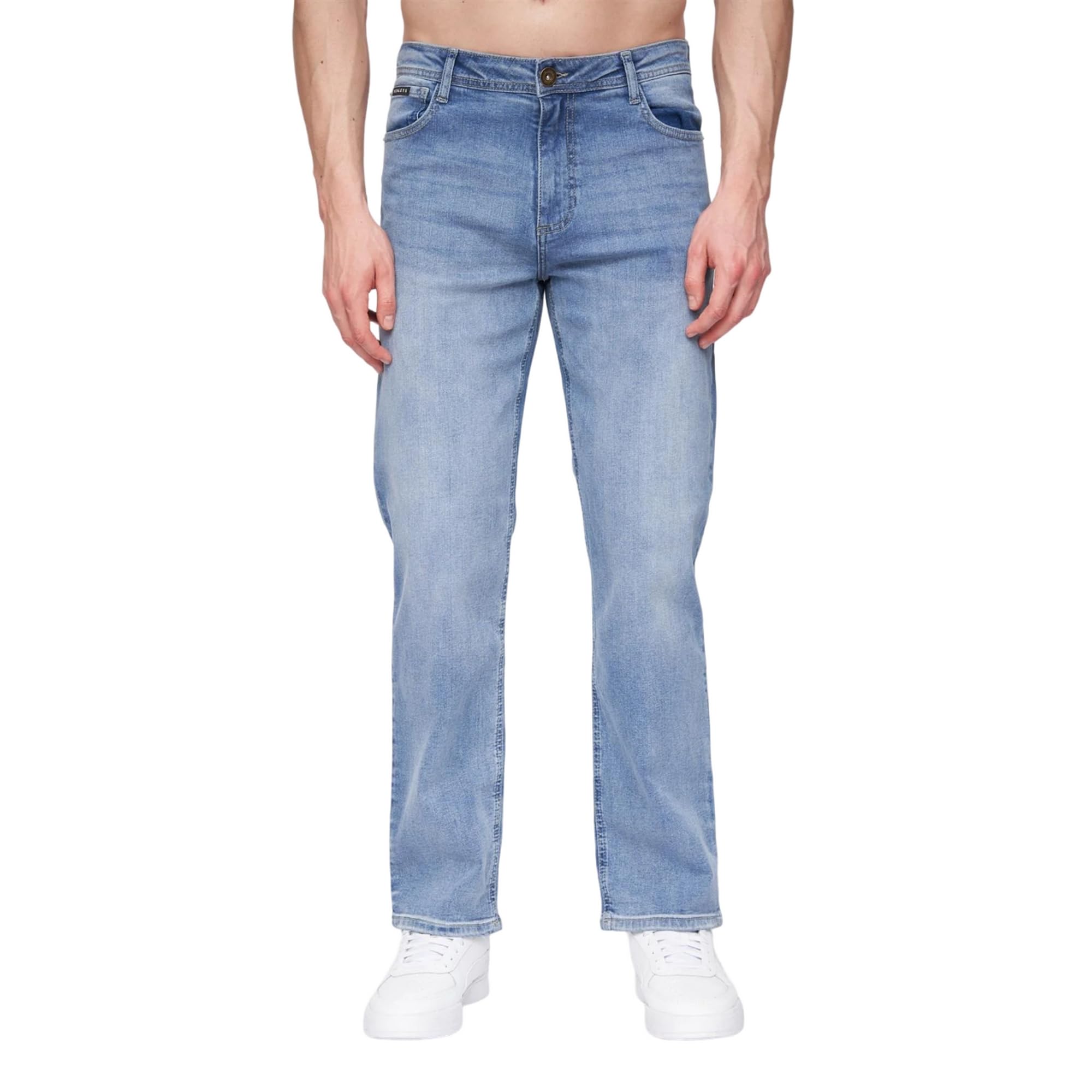 Henleys - Breeze Jeans da uomo in denim di cotone, gamba dritta, vestibilità comoda, W30-40, L30-34