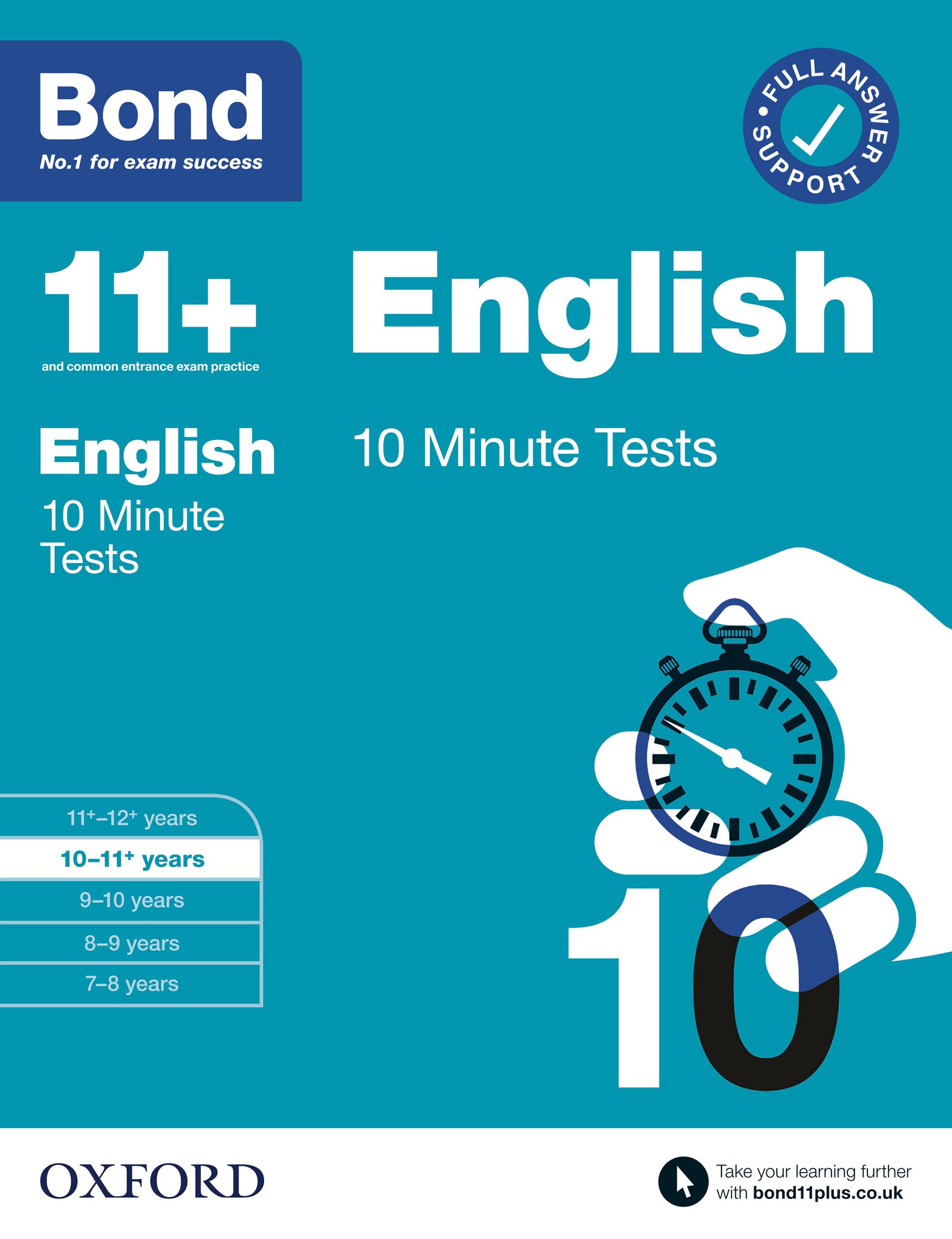Bond 11+: Bond 11+ 10 Minute Tests English 10-11 years