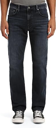 Mavi Mens Jake Regular Rise Slim Leg Jeans, Mens Skinny Jeans, Slim Jeans for Men, Work Pants for Men, Denim Jeans