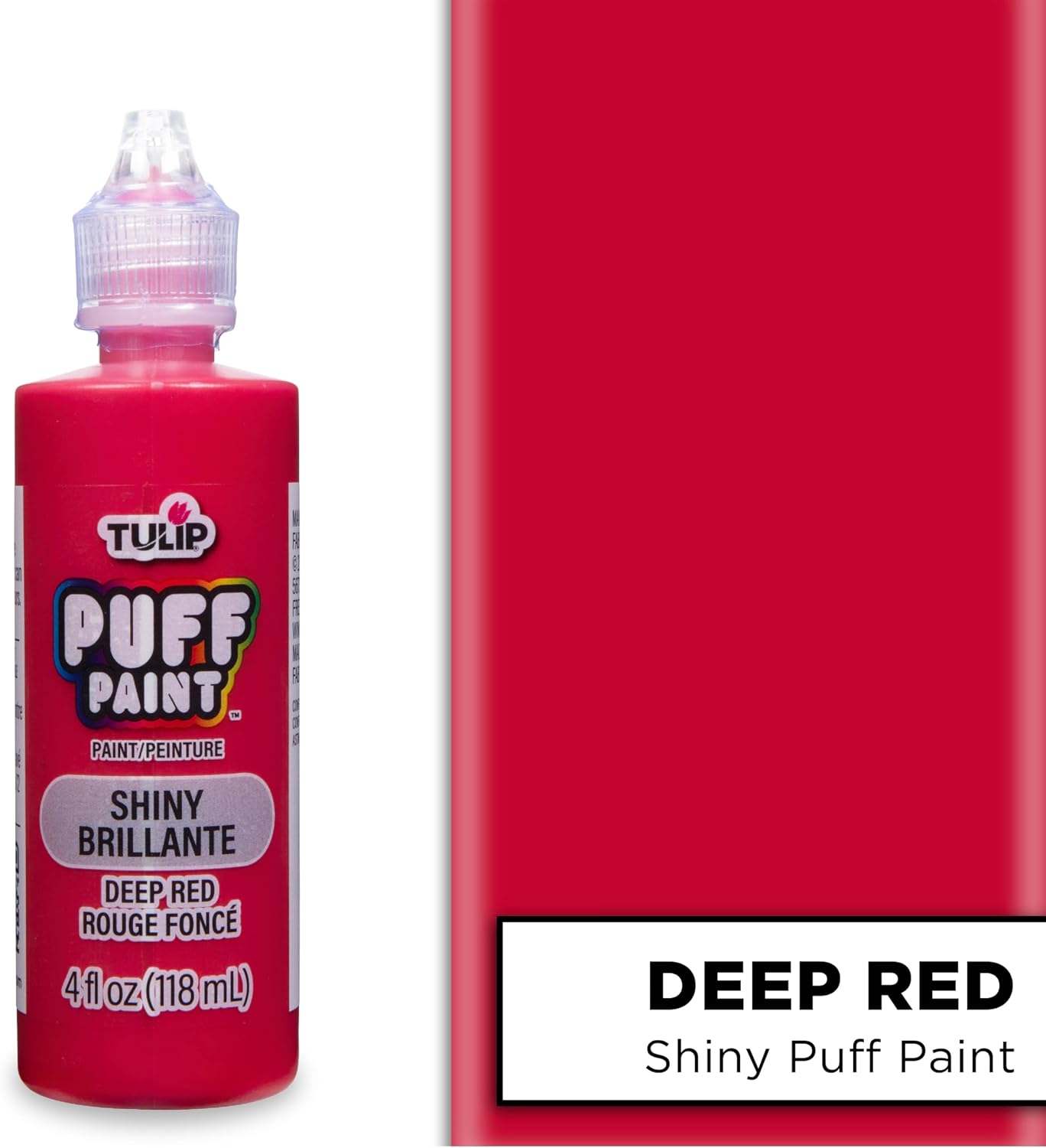 Tulip 41402 Dimensional Fabric Paint 4oz Slick Deep Red