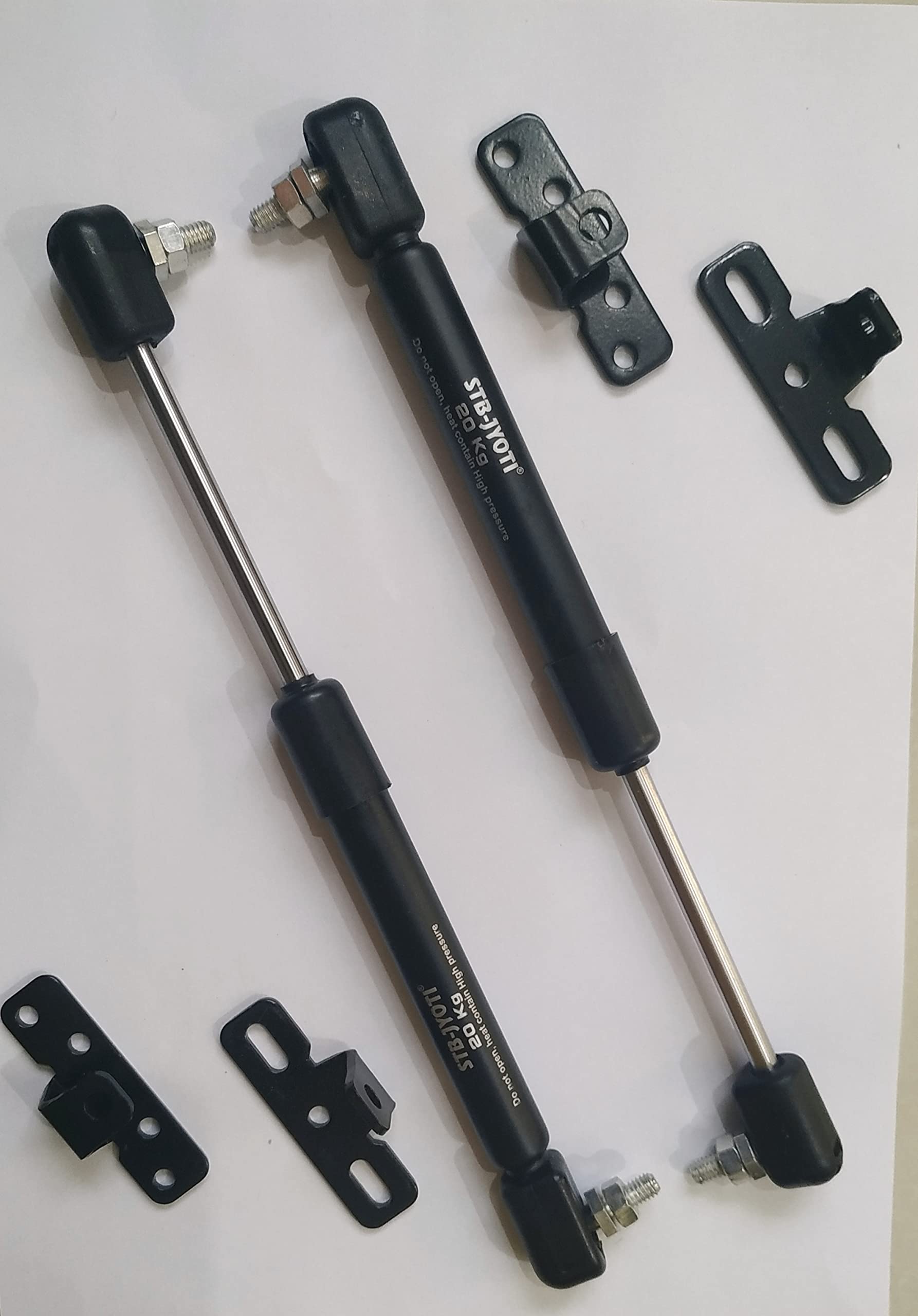 9" Inch Hydraulics Gas Spring Stay Strut Pneumatic Lift Support Cabinet Hinges for 20 KG Load capacity Black - Pack of 2 (B0B8DM69X8) Amazon Price History, Amazon Price Tracker
