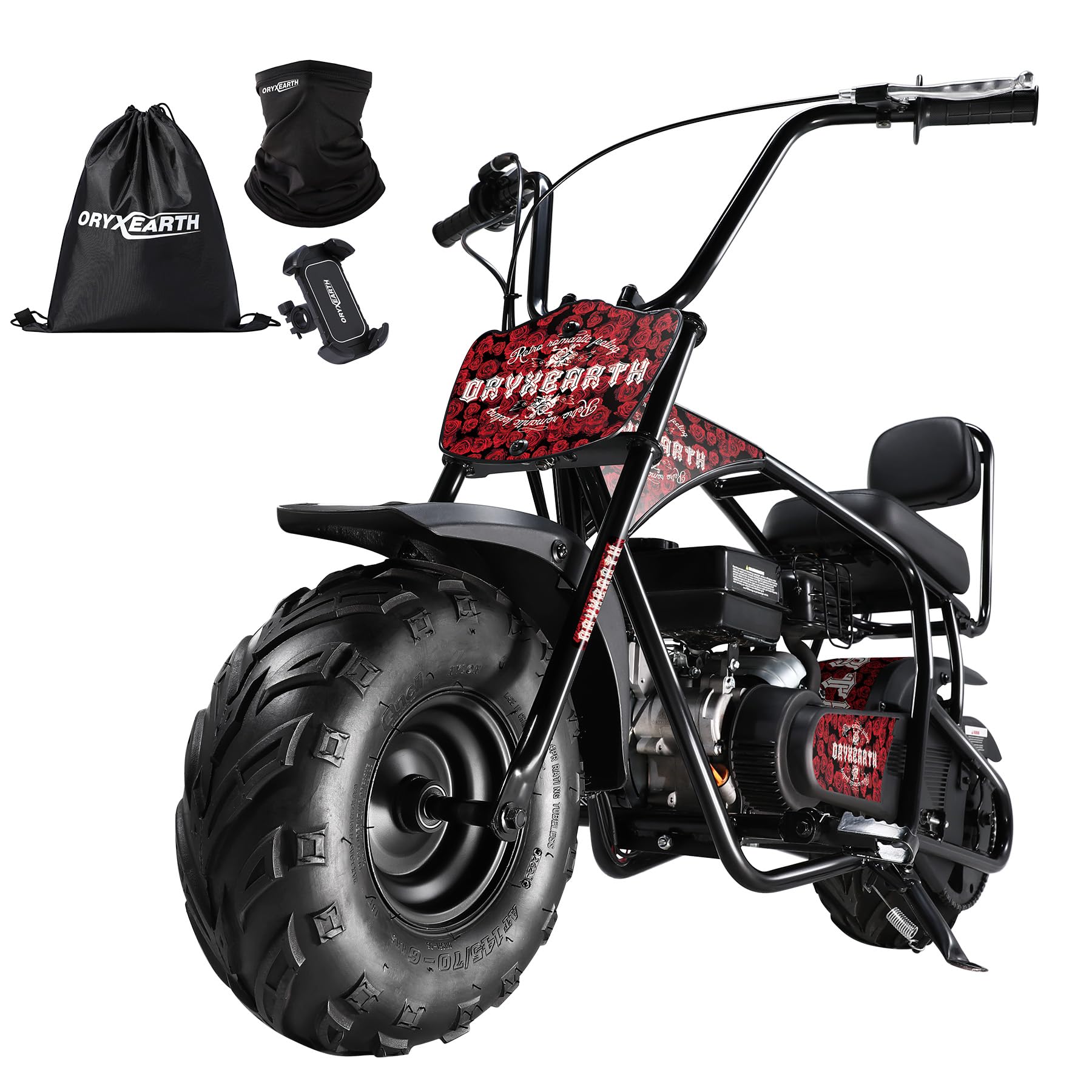 Oryxearth Mini Dirt Bike, 99cc 4-Stroke Gas Dirt Bike for Teens &amp; Adults