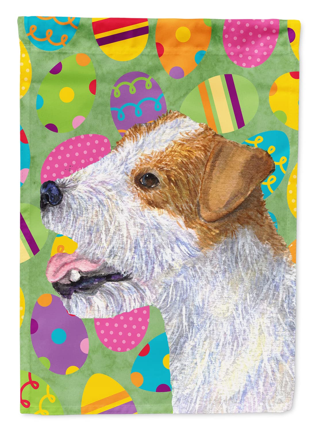 Drapeau Jack Russell Terrier grand format ornement de jardin multicolore