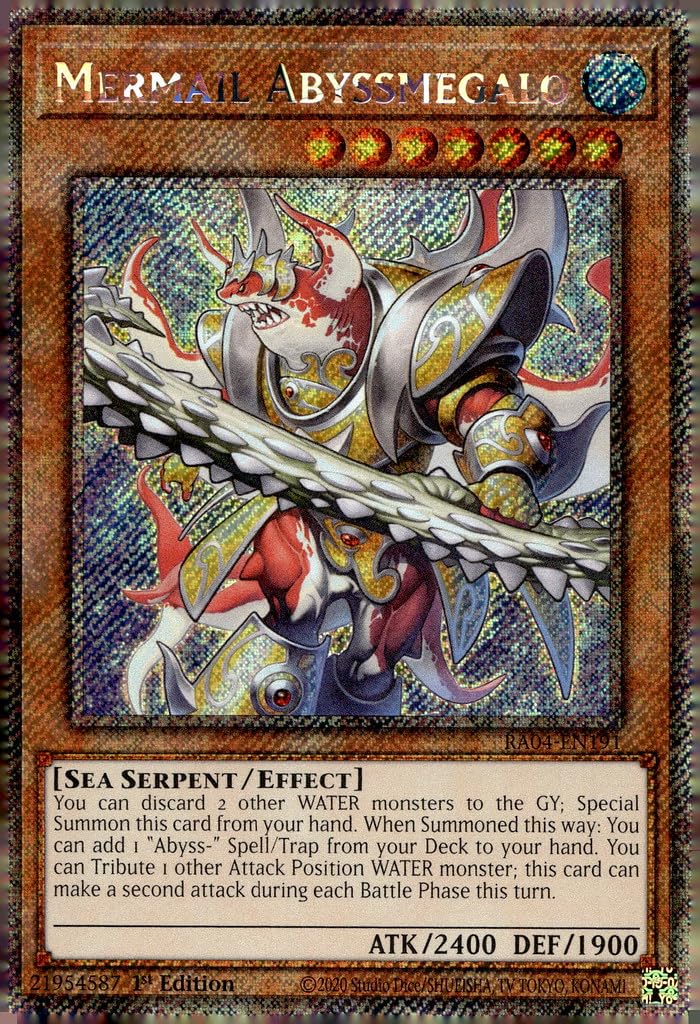 Amazon.com: Mermail Abyssmegalo (Platinum Secret Rare) - RA04