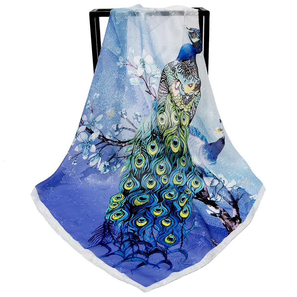 NaSoPerfect27 inch Silk Feeling Scarf Square Satin Head Scarf Fashion Neck Scarfs for Women