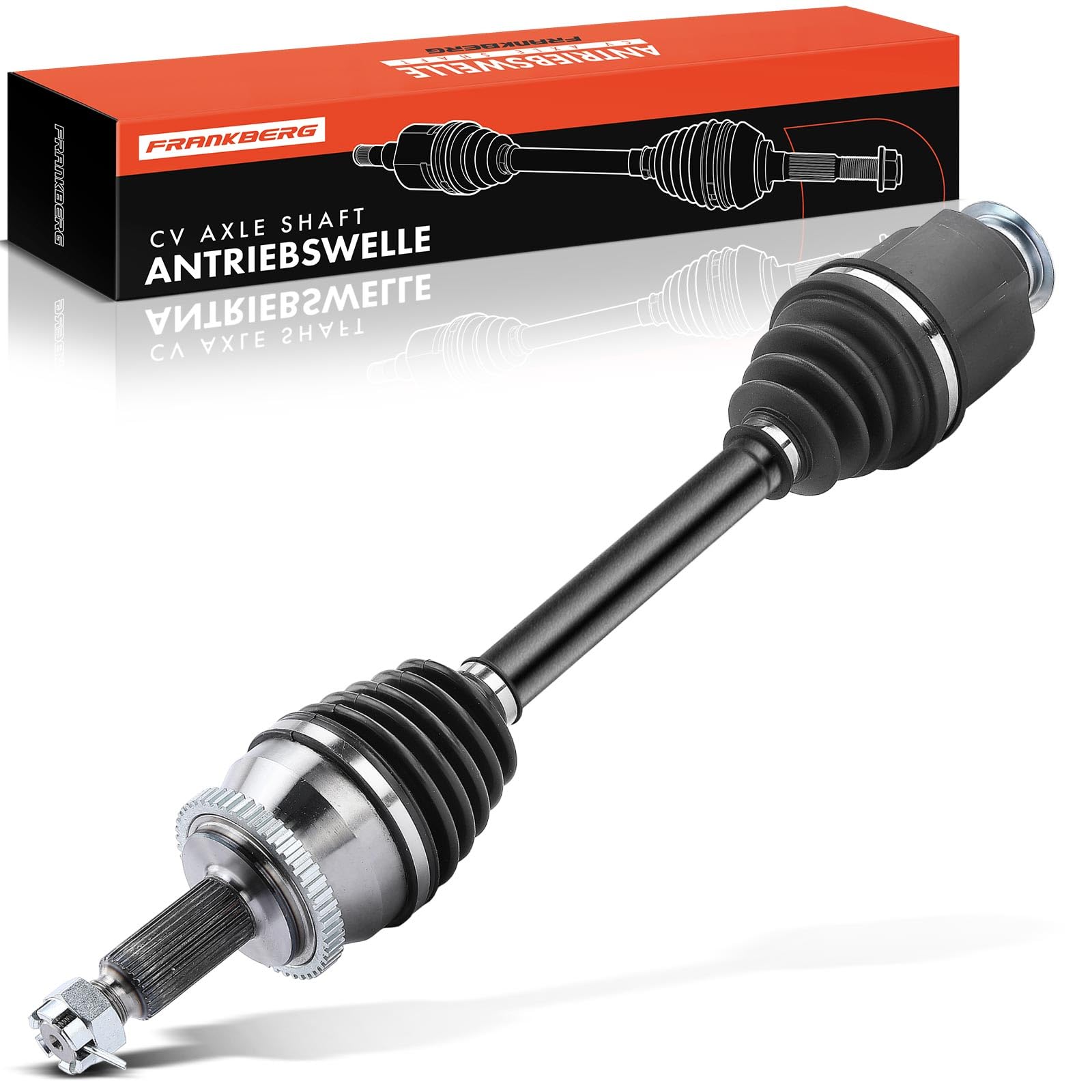 Frankberg Eje motriz Eje de transmisión Caja de cambios manual con ABS-Ring Eje delantero Derecha Compatible con Tucson JM 2.0L 2006-2010 Sportage JE KM 2.0L 2005-2010 Replace# 495002E850