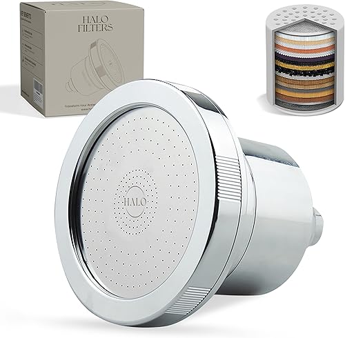 Miniatura 1 de Cabezal de ducha filtrado  Filtro de regadera de alta presión que elimina el cloro y los sedimentos, suavizante de agua para cabello y piel, reduce