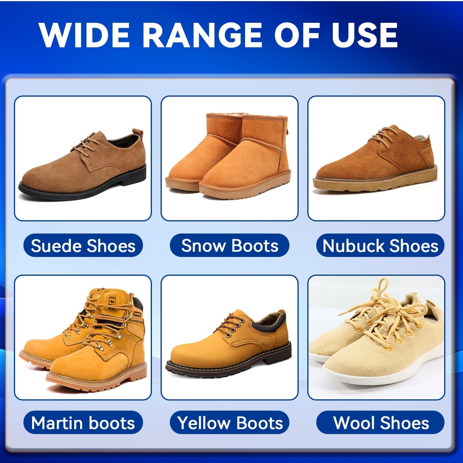Suede Shoes Cleaner, Suede and Nubuck Cleaner with Brush & Towel, Shoe Cleaner Remove Stain & Water Mark for Suede Fabric — view 7