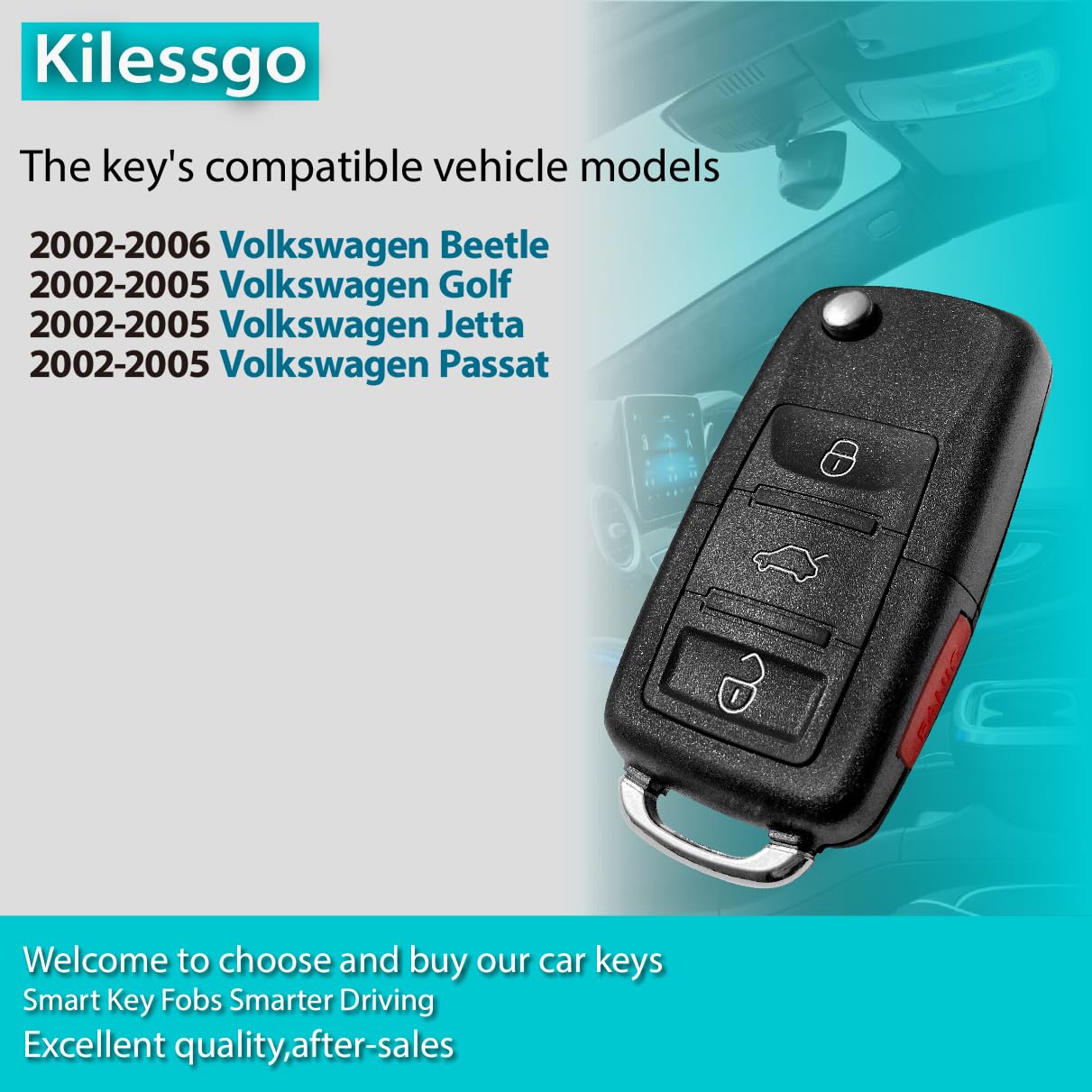Amazon.com: Kilessgo Fits for Volkswagen Beetle Golf Jetta Passat
