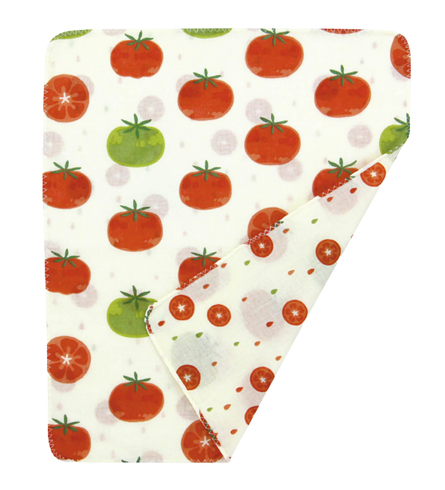 ☆sale53☆4重ガーゼハンカチ フルーツ大福 23×23 ☆sale53☆4