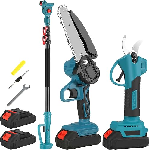 2 en 1 Ensemble d'Outils de Jardinage: Secateur Electri KISABAER