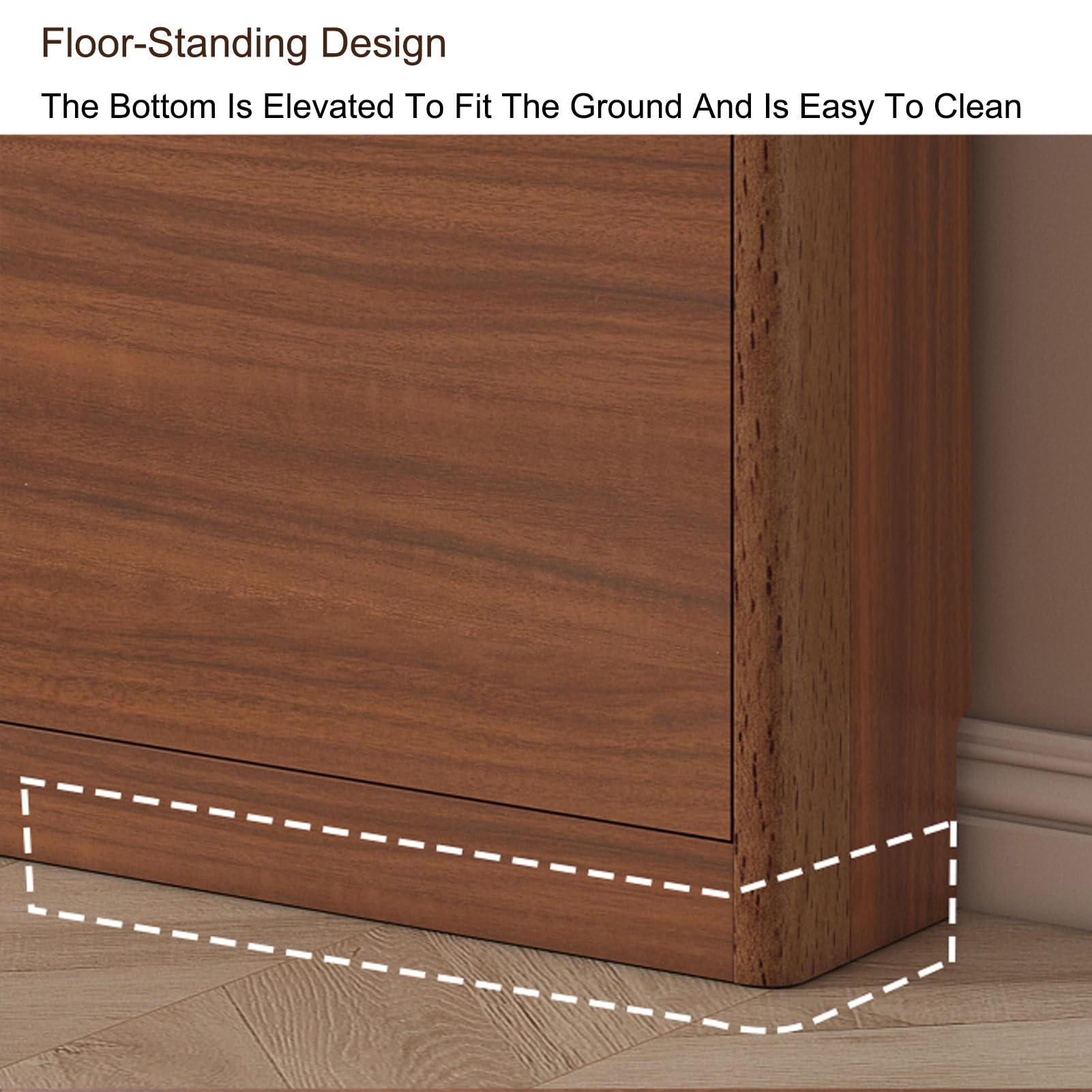 Mueble Zapatero Zapatero 3 Puertas Estante Alto Y Estrecho para Zapatos Que Ahorra Espacio Ahorro De Espacio para Entrada Salón Dormitorios (111 x 100 x 17 cm/43,7 x 39,4 x 6,7 in)