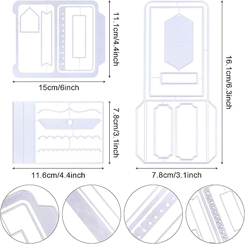 Miniatura 2 de Paquete de 3 tarjetas de plantilla 3D, troqueles de corte de metal para álbum de recortes, flores, hojas, sobre, regalo, tarjeta de papel, troqueles