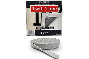 DABLINE Rug Edge Binding Tape - Durable Poly Cotton Herringbone Twill Tape...