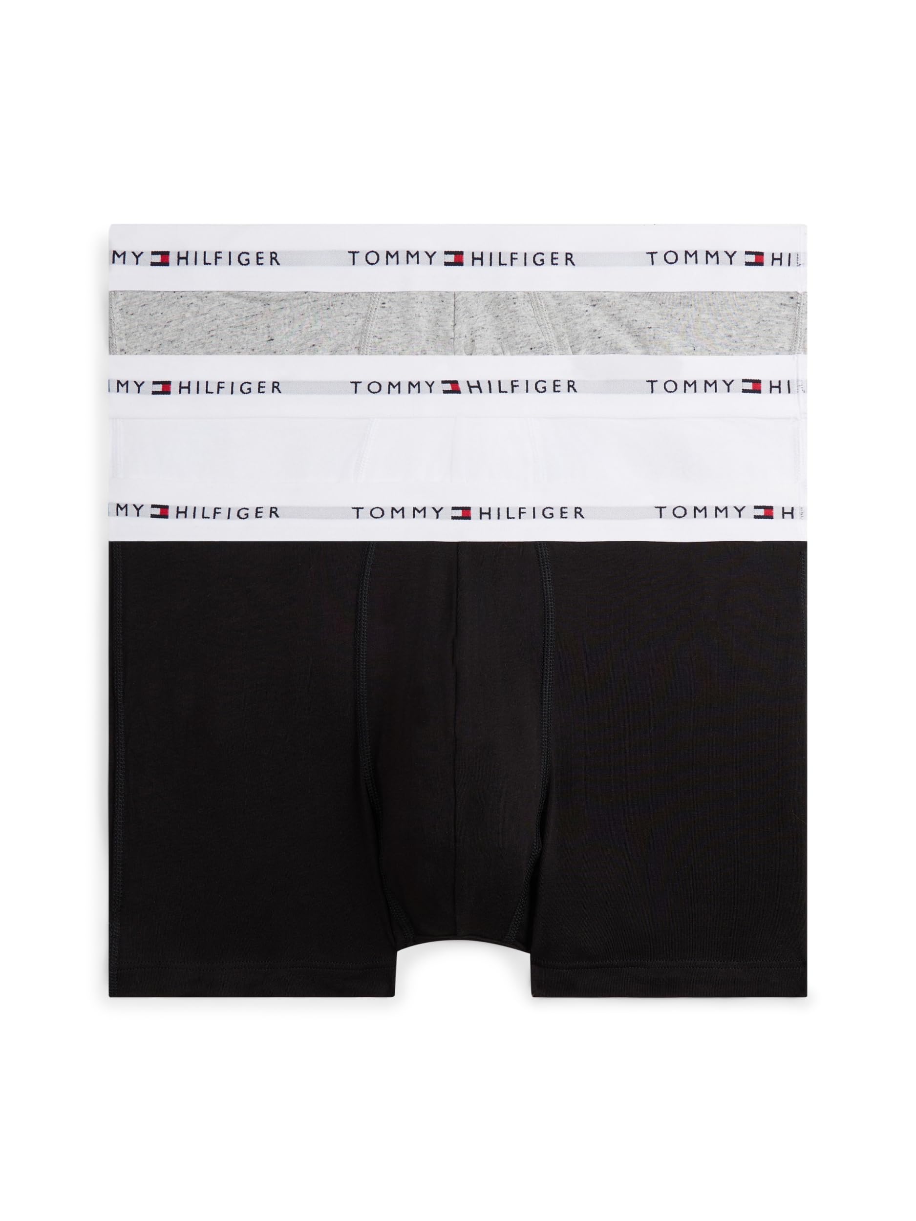 Tommy Hilfiger Men's Black 3-Pack Logo Waistband Trunks in Size M, Sports Direct