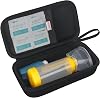 BOVKE Carry Case for EasyChamber Anti-Static Spacer DeviceAsthma Inhaler, Inhaler Spacer, Compatible Adult Mask and Kids Mask, Inhaler Chamber, Black Case Only