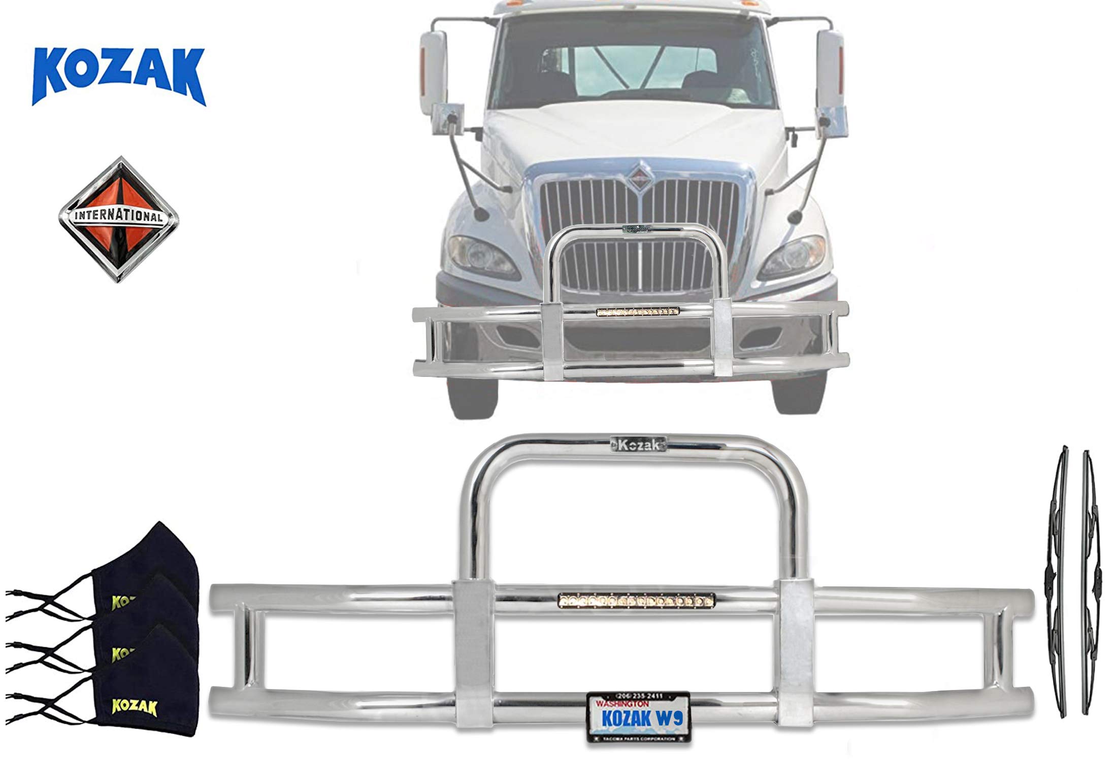 Buy KOZAK International Prostar Front Grille Deer Moose Brush Bumper