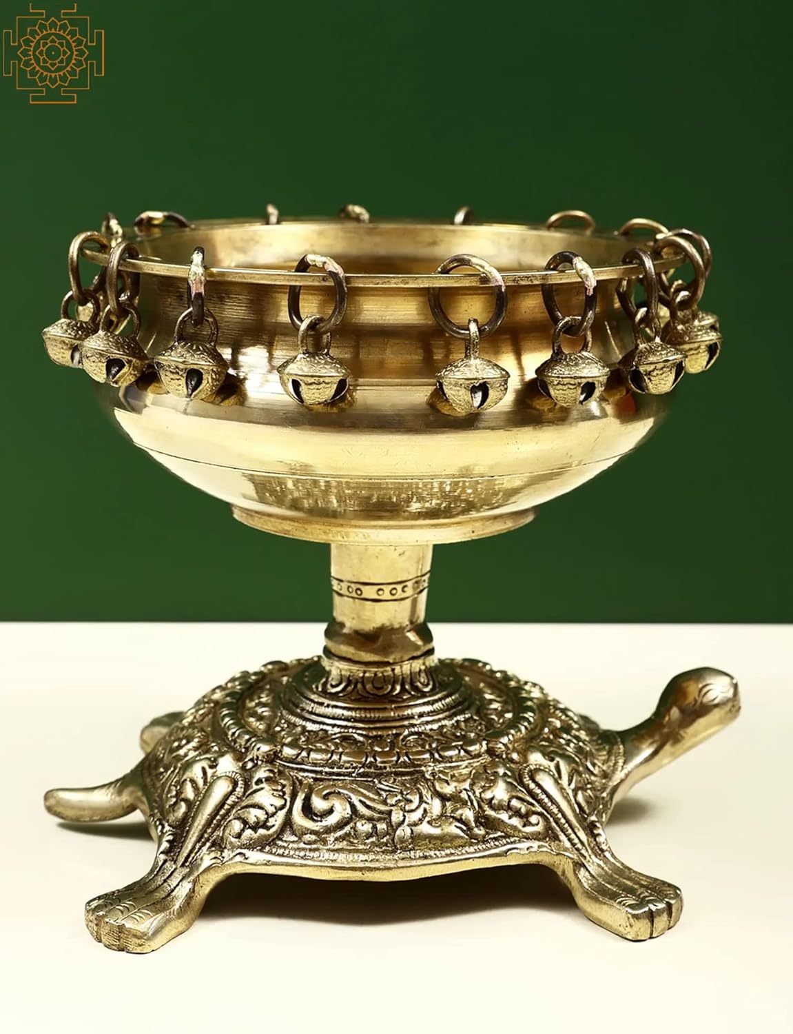 Exotic India Brass Urli on Tortoise - Brass