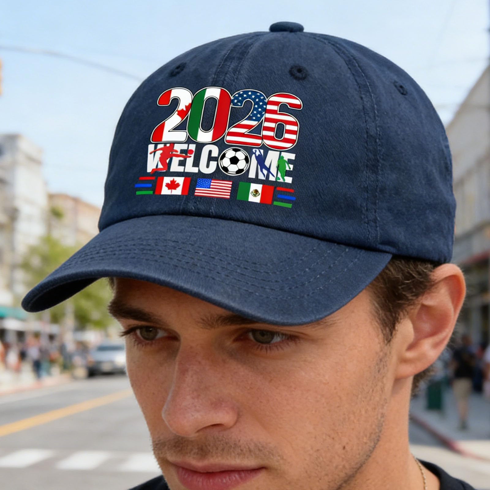 2026 Cup Hat, USA Canada Mexico World Cup Soccer Cap, Host Country Soccer Football Cap, Cotton Baseball Hat for Men Women — view 4