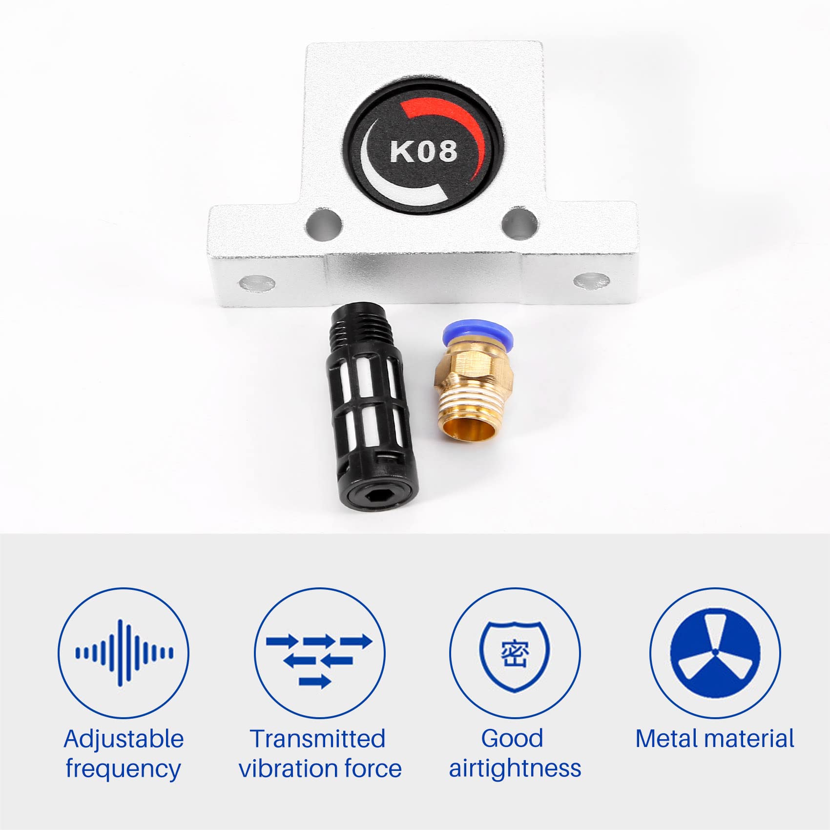 Vibrateur Externe Pneumatique Type Etau - Silencieux VMP - VAP Industrie