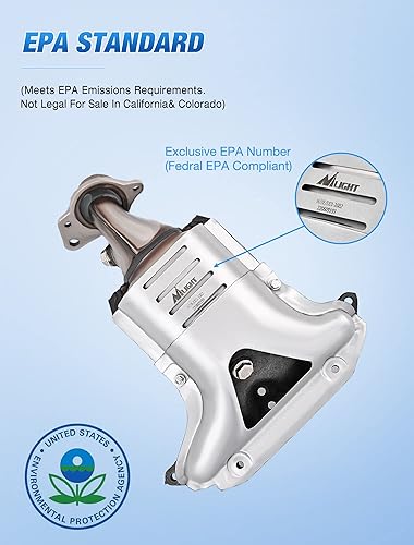 Vista 79 de Nilight Catalizador para Hyundai Accent 2012-2017/Hyundai Veloster 2012-2017/Kia Rio 2012-2014/Kia Soul 2012 2013 2014 2015 2016 (estándar EPA)