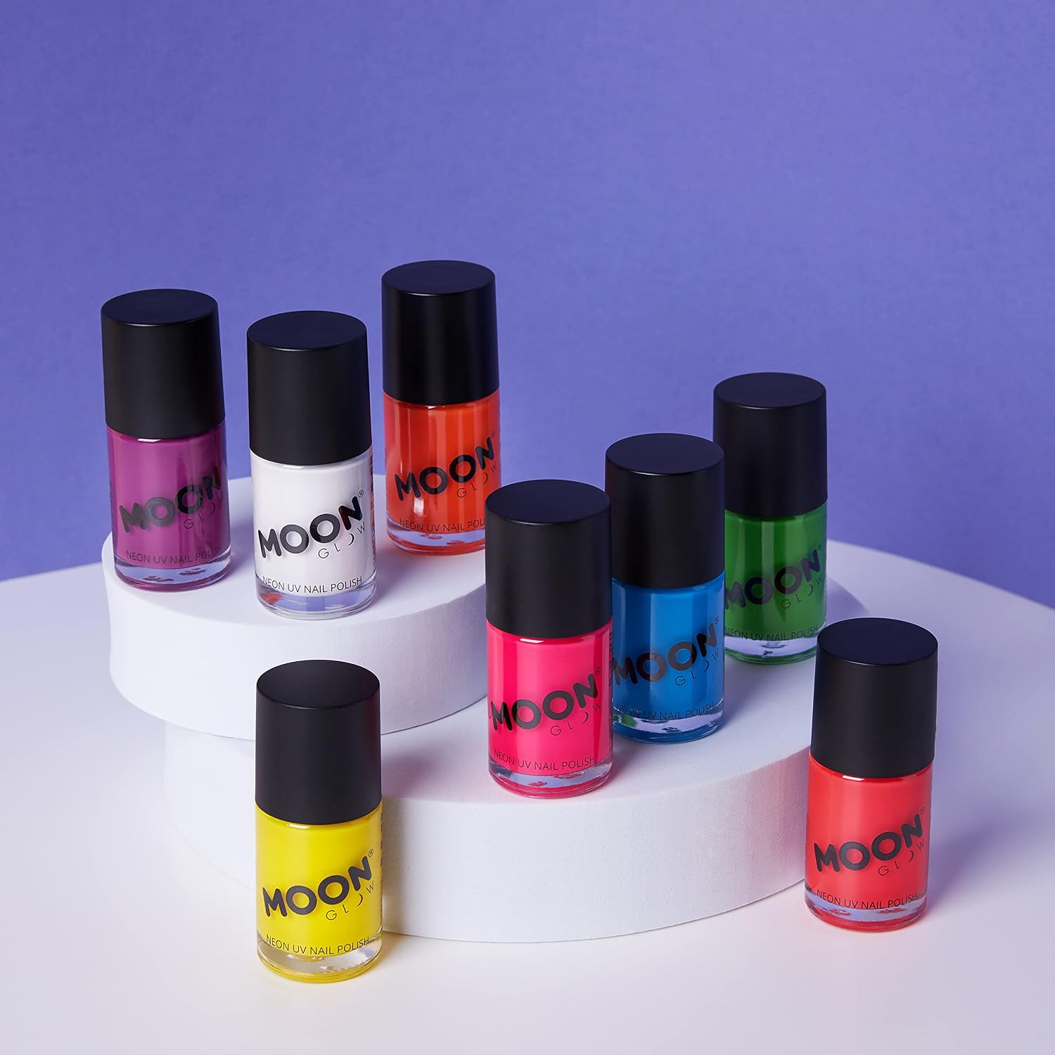 Moon Glow - Blacklight Neon UV Nail Varnish 0.48oz Intense Green – Glows brightly under Blacklights / UV Lighting!