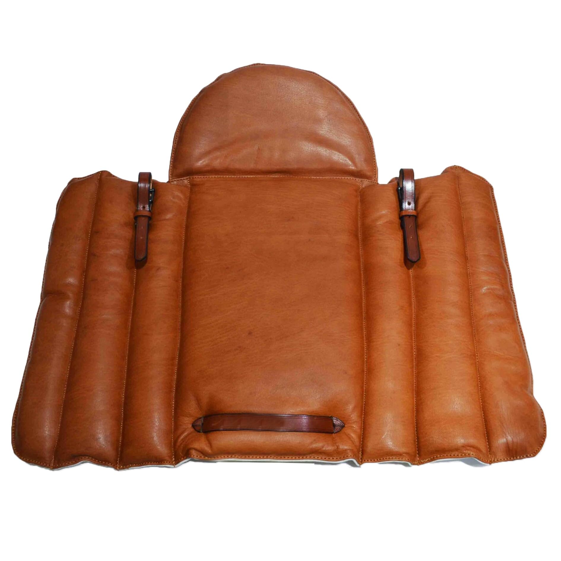 Grupera de piel con protección de concha | Color Avellana | Equipamiento para el caballo | Producto de Guarnicionería | Tradición artesana | Los Nietos