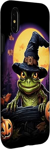 Miniatura 9 de Funda para disfraz de Halloween con sombrero de bruja de rana para iPhone 11