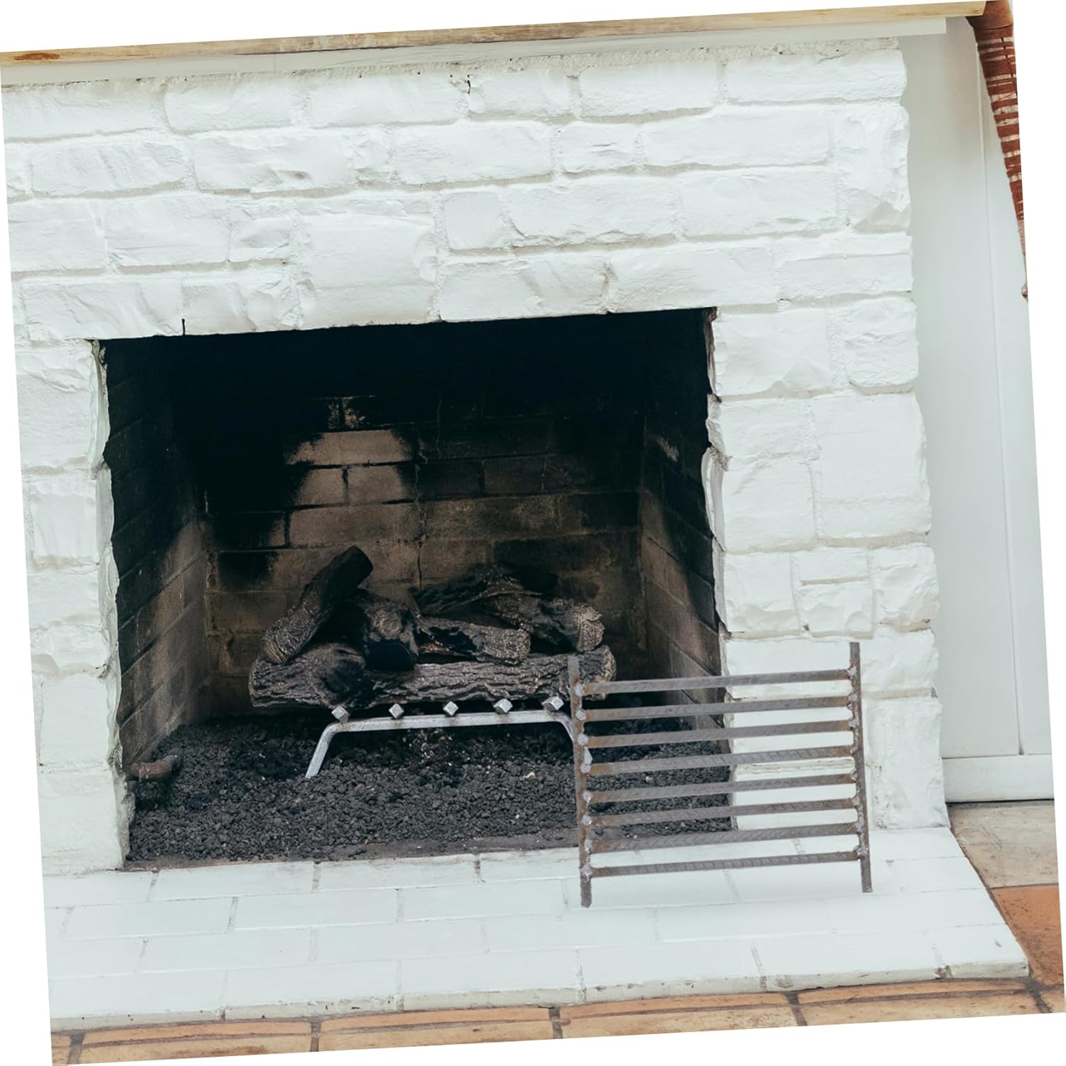 Totority Heavy Duty Fire Pit Grate for Outdoor Cooking Iron Grill Grate Consistent Heat Distribution BBQ Accessory for Camping and Fire Pits