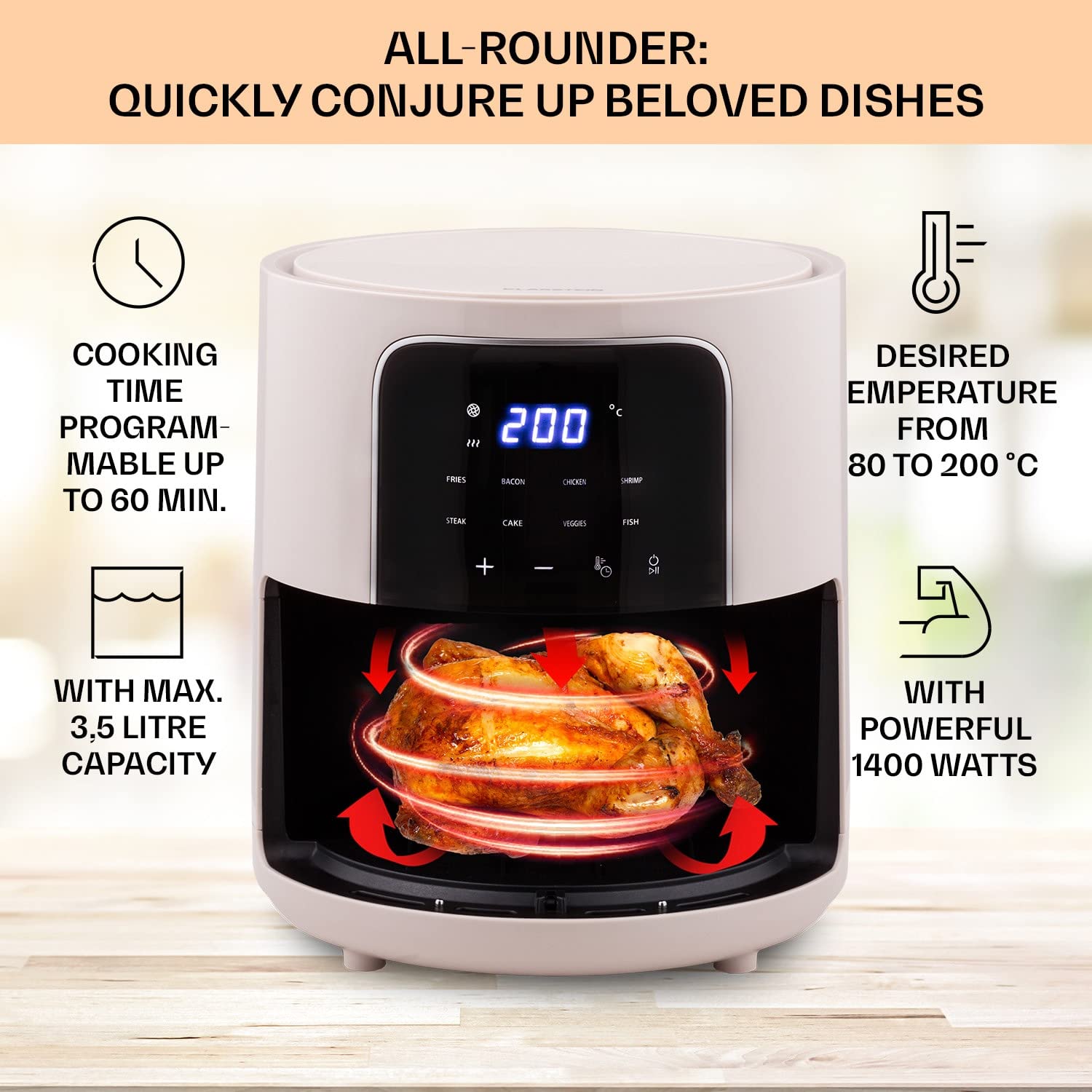 Klarstein Horno Microondas de Encimera Compacto, Potencia de 800w, con Grill, Acero Inoxidable, 20 l. Microondas Digital Inteligente, Placa de Descongelación, Bajo Consumo