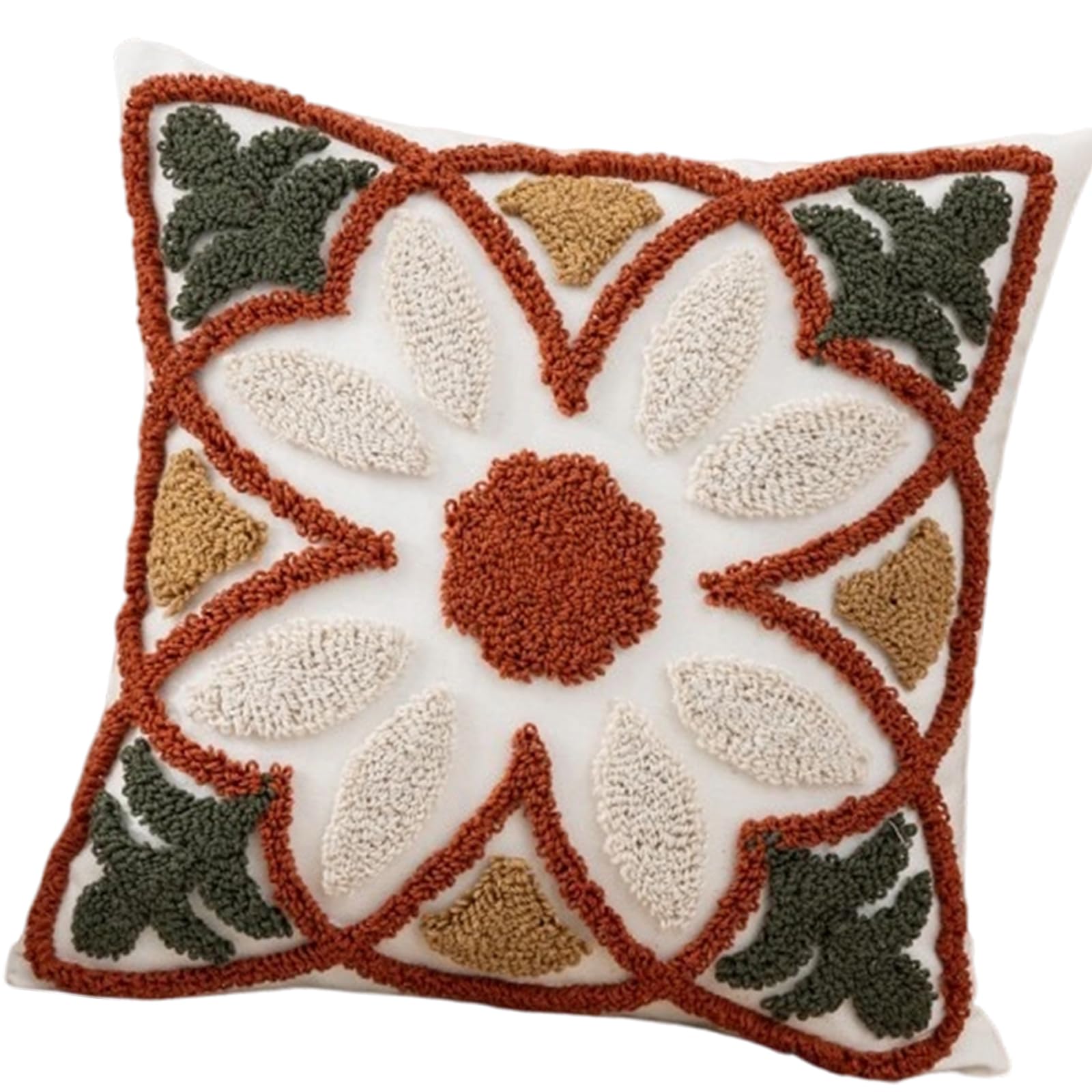 Carotoe D Modern Geometric Tufte Throw Pillowcase Soft Cotton Linen Fabric Ecorative Square Cushion Cover Home Accent Ecors Modern Homes Ecors Pillow Case