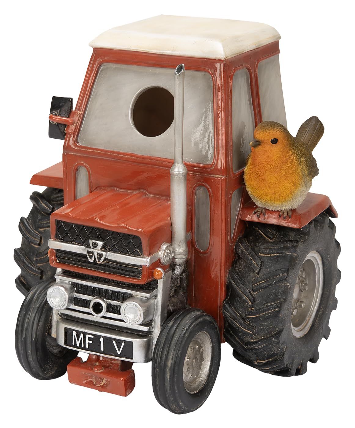 Vivid Arts - Hanging Classic Red Tractor Birdhouse - XBC-BH77-D