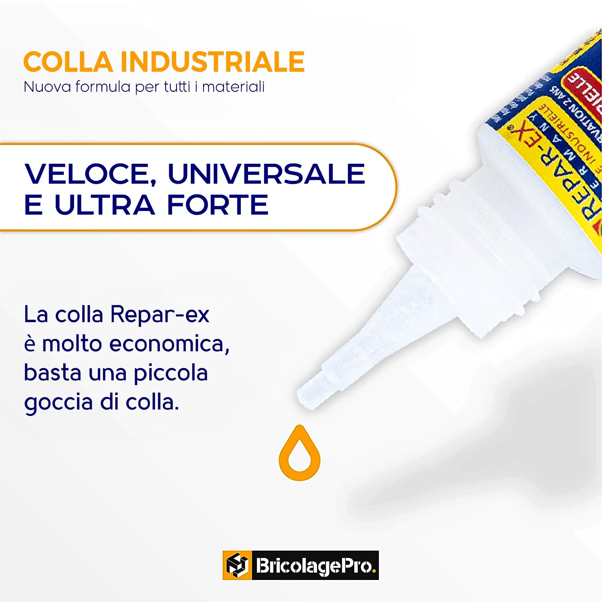 Repar-eX - Colla Industriale Ultra Forte | Kit 3-in-1 con Polvere e Attivatore | Asciugatura Rapida e Adesione Massima | Per Metallo, Plastica, Vetro, Legno e Ceramica | Fai-da-te e Riparazioni