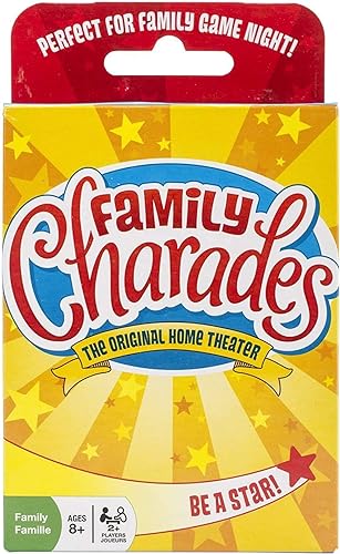 Outset Media Juego de cartas de Charades Familiares para Viajar, incluye más de 300 charadas, perfecto para fiestas, vacaciones y vacaciones, a