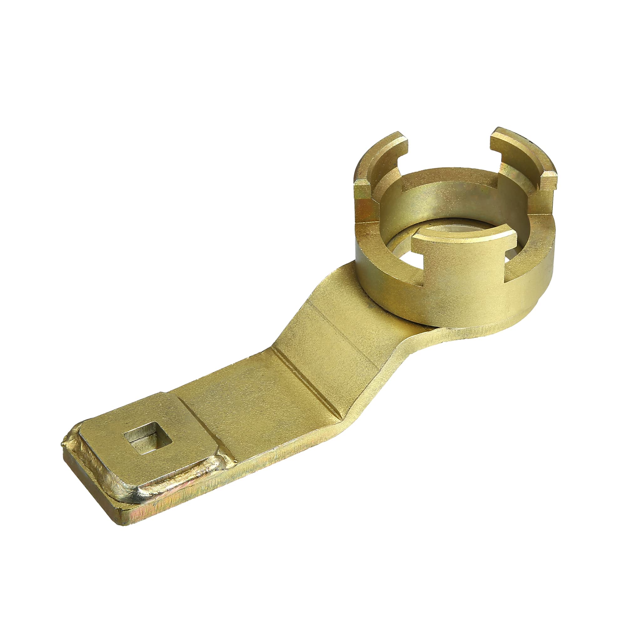 X AUTOHAUX Crankshaft Pulley Holding Tool 1/2" Drive 999-7128 for Ford Focuse C-MAX S-MAX Fiesta Transit Mondeo 1.8 2.0 2.3 for Volvo C30 S40 S80 V50 Crankshaft Pulley Wrench Remove Tool