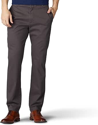 Lee Men's Extreme Motion Flat Front Slim Straight Pant at Amazon Men’s ...