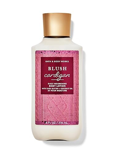 Bath and Body Works Super Smooth Body Lotion Sets Gift For Women 8 Oz (8 Fl Oz (Pack of 1), Blush Cardigan)