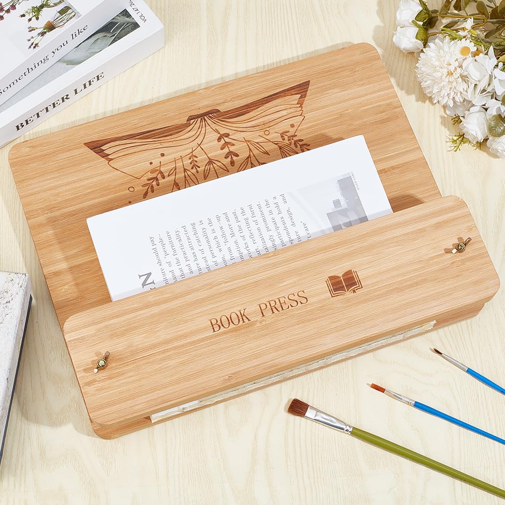 OLYCRAFT 1 set/6 pezzi Kit di Strumenti per Rilegatura Kit di Presse per Rilegatura In Legno Kit di Strumenti per Rilegatura Fatti A Mano Kit di Rilegatura con Dado In Legno per Carta Fai