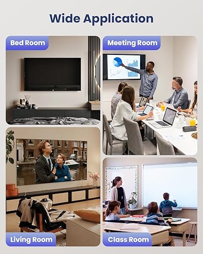 Miniatura 8 de ZEXMTE Kit de gestión de cables en la pared, ocultador de cables de TV para TV montado en la pared, incluye gestión de cables de alimentación y bajo