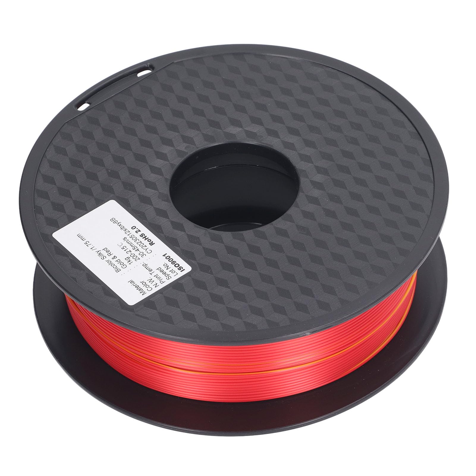 1,75 mm PLA-Filament, zweifarbig, seidiges Aussehen, 3D-Druck-Verbrauchsmaterial, Rotgold