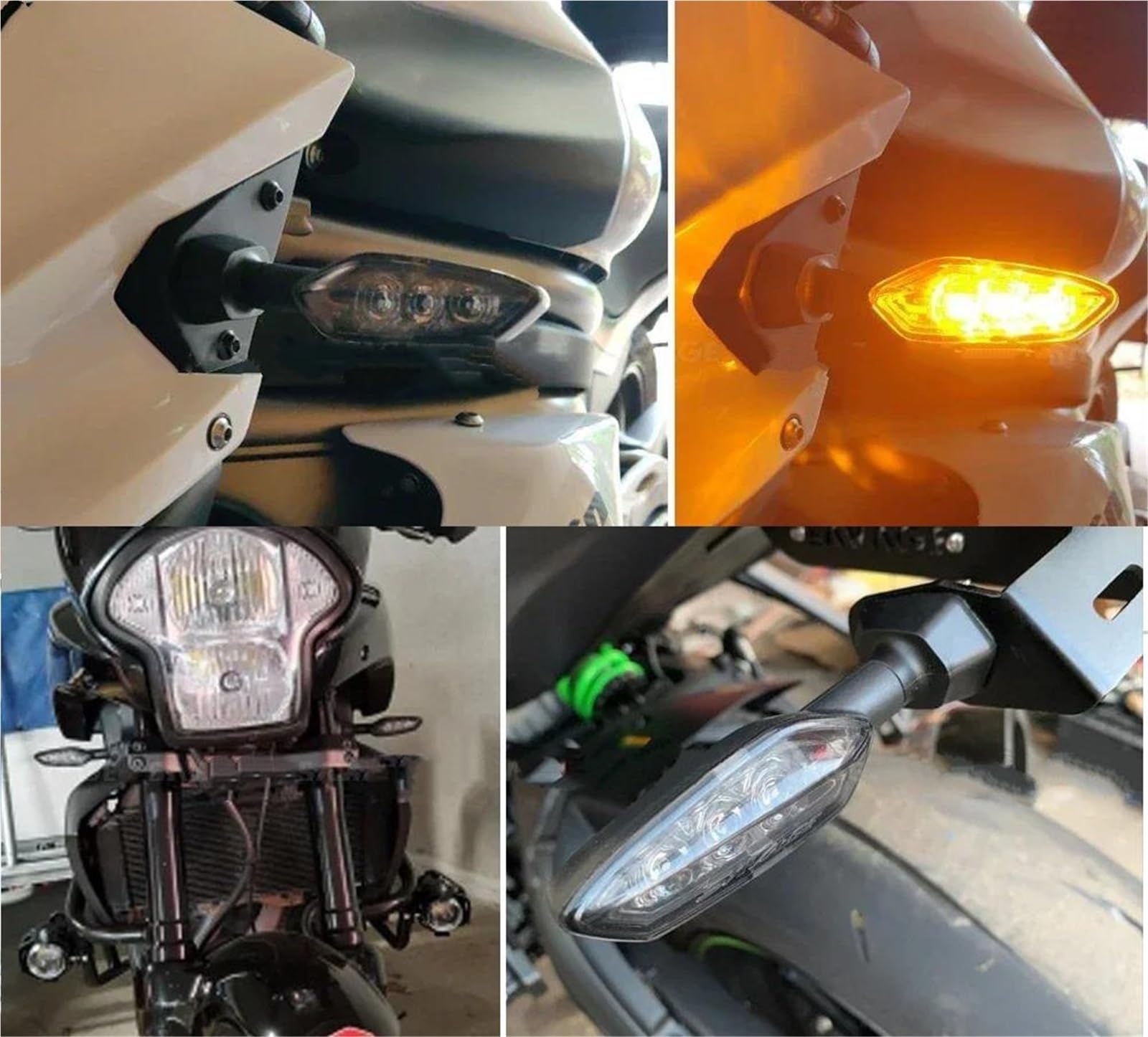 Amazon.co.jp: バイクウインカー オートバイ用リアウィンカーライト