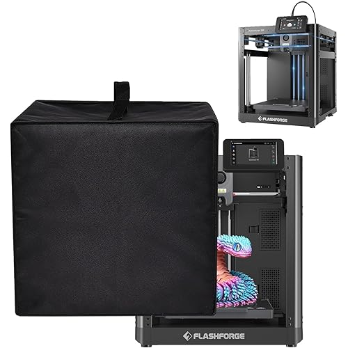 3D Printer Cover for FLASHFORGE 3D Printer, Anti-Static Heavy Duty Waterproof Dust Protective Cover Compatible with FLASHFORGE Adventurer 5M 3D Printer (Black)