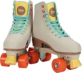 Patins GEM QUAD ROLLER - creme, tamanho 3-6